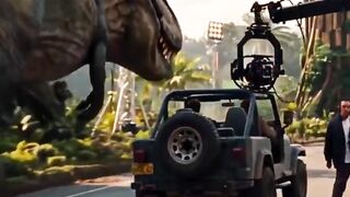 The T-Rex Chase No Insurance Company Would Ever Approve 🦖🎬 #shorts