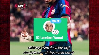 Yamal akhirnya nyekor lagi setelah dua bulan puasa cetak gol 🔥🙌