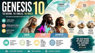 GENESIS 10 KJV 1611 | The Origins of the Nations After the Flood 🌍 Descendants of Noah Revealed