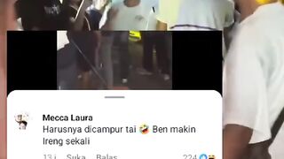 Heated Moments Between Youth at Carnival,