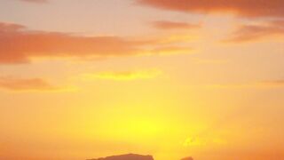 Gordon's Bay Sunsets Over Table Mountain Range And False Bay