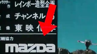 Why did Suzuki and Mazda appear in almost all *tokusatsu* shows?