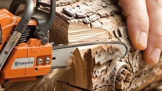 Mini Chainsaw vs. Wood 🪵🪓