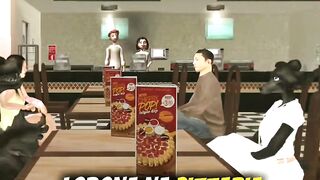 CJ Lobão levou a Lobão para comer uma pizza na pizzaria