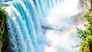 One waterfall. Two countries. 🌊🇺🇸🇨🇦 Niagara Falls is something you have to see to believe