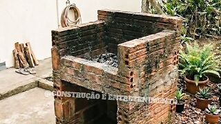 Construindo uma Churrasqueira de Blocos no Quintal! #diy