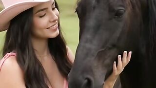 Passeio na roça com seu cavalo