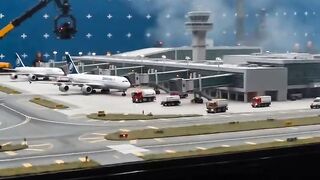 Filmmaking Airport Runway Disaster Effects Test