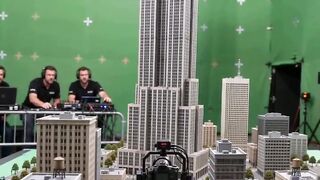 Filmmaking Downtown Tower Collapses On Cue