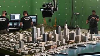 Filmmaking Miniature New York Tsunami Shoot