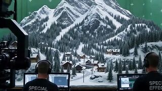 Filmmaking Mountain Village Avalanche Sequence
