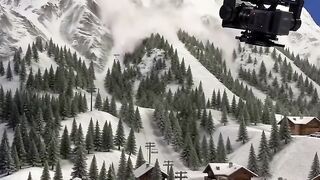 Filmmaking Mountain Village Buried By Avalanche