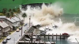 Filmmaking Seaside City Hurricane Effects