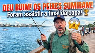 Essa pescaria no Lago Paranoá deu ruim! 🎣🐠🐟🎏