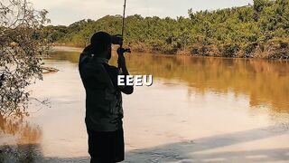 Fisher fishing
