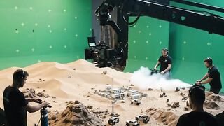 FILMMAKING  METEORITES STRIKING DESERT
