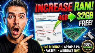 How to Increase RAM on Laptop and PC Without Buying More RAM | Windows 10/11