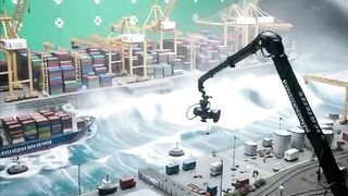 Filmmaking Container Port Storm Simulation 1