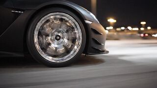 MATTE BLACK SUPERCAR AT NIGHT 🖤🔥 | Engine Sound + Highway in 4K 5