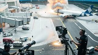 Filmmaking Airport Runway Disaster Effects Test 3