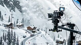 Filmmaking Mountain Village Avalanche Sequence 2