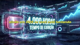 🚨 QUER CONSEGUIR AS 4.000 HORAS DO YOUTUBE AINDA EM 2026?
