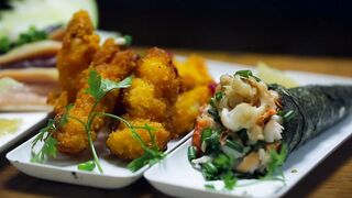 TEMAKI SUSHI AND SHRIMP TEMPURA