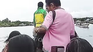 Would you cross the water like this just to go to church?
