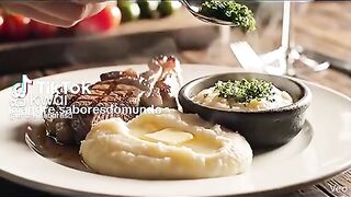 carne com purê ..fleisch mit...cremigem kartoffelpuree