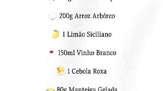 risoto de camarão com limão siciliano