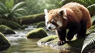 The Red Panda’s Secret Forest Adventure 🐾🌿 | Beautiful Wildlife Journey