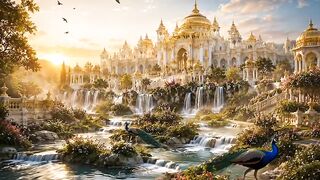 A Magical Peacock Paradise 🦚✨ | Beautiful Fantasy World in 24 Seconds