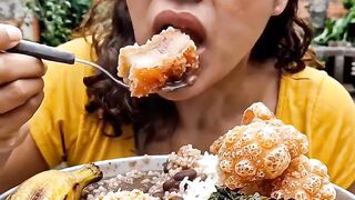 Mukbang com fome comendo muita comida asmr satisfatório #mukbang #comida #asmr