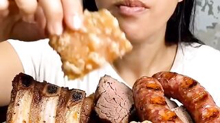 Comendo muito… asmr satisfatório #mukbang #mastigando #asmr #mukbangeatingshow 3