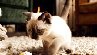 🐱 Cutest Kitten Playing with a Ball! 😍