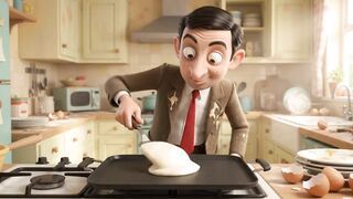 Bean’s Giant Pancake Disaster! 🥞😂 | Funny 3D Cartoon Comedy