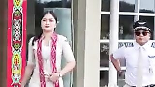 Pramugari Cantik Super Air Jet Lagi Foto Bersama di Bandara Sampit