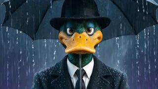 Pato Lindo na chuva