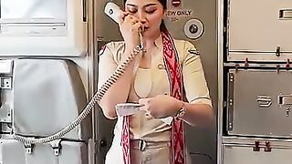 Announcement Pramugari Cantik Super Air Jet dalam Pesawat.mp4