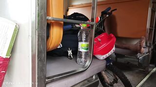 Cycle delivery train journey howrah junction travelling Amrit Bharat train Telangana India