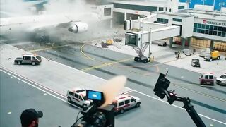 Filmmaking Airport Runway Disaster Effects Test 4