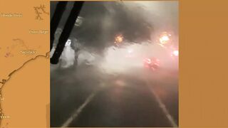 сильный ливень в Сан-Паулу