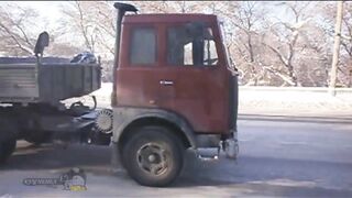Грузовик Маз без водителя авто приколы