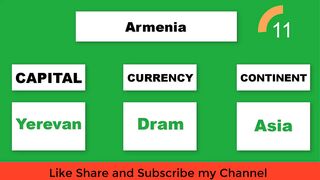 Country Capital Currency Continent | Knowledge 15 Seconds