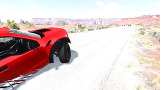 Cars vs Unfinished Road – BeamNG.Drive.