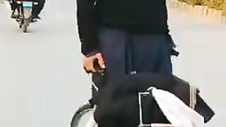 Uncle on cycle funny video