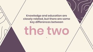 KNOWLEDGE EDUCATION COMPARISON.