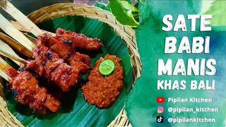 Resep Sate Babi Manis Khas Bali | Street Food ala Bali | #satebabi #chinesefood #idejualan