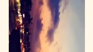 a very beautiful evening view
