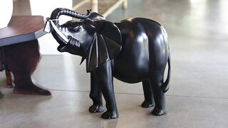 BLACK WOOD CRAFTS ELEPHANT